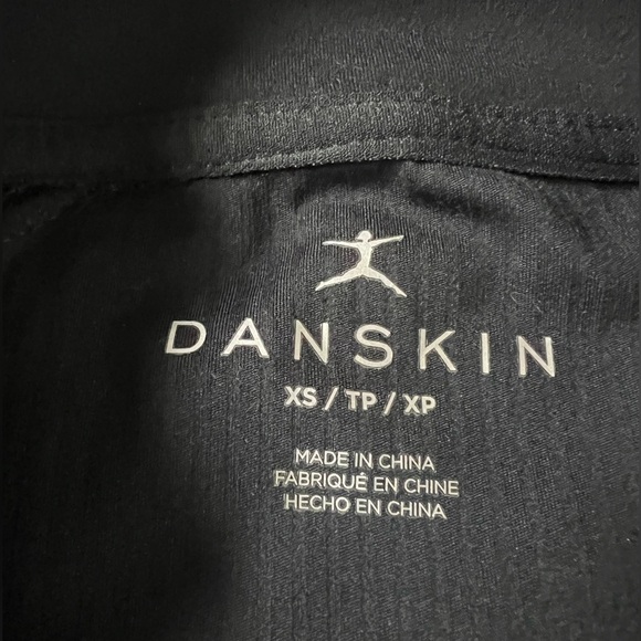 🌸 Danskin Full Zip Athletic Jacket, Black, Ribbed, Size Women’s XS - Picture 3 of 12